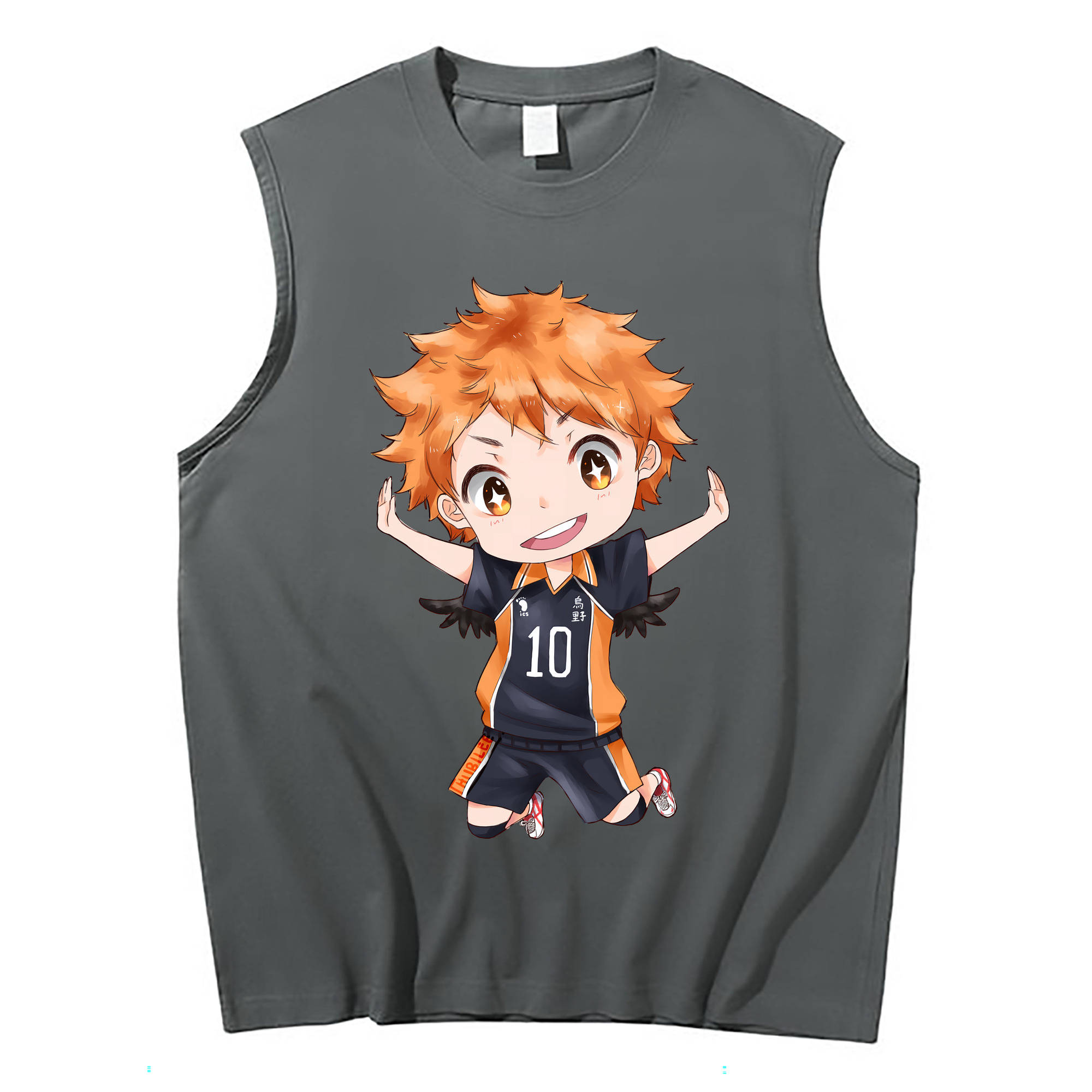 （画像用） ハイキュー!! Haikyu!! コットン100％タンクトップ（フロントプリント）